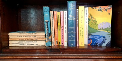 Photo of books in a bureau
